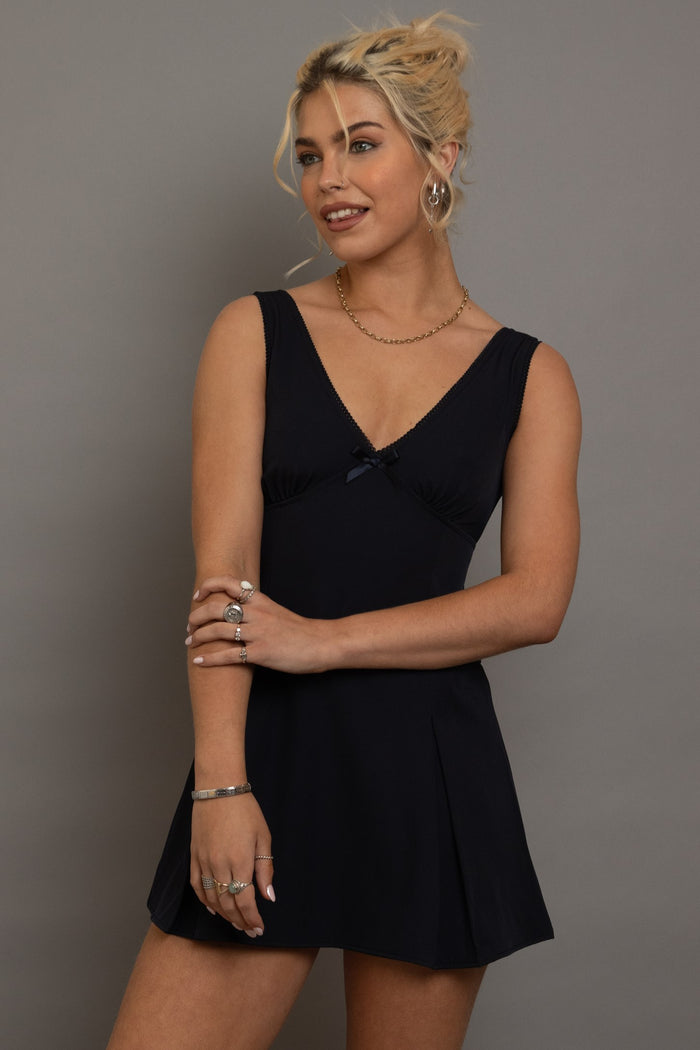 daisy street Daisy Street V-Neck Fitted Mini Dress