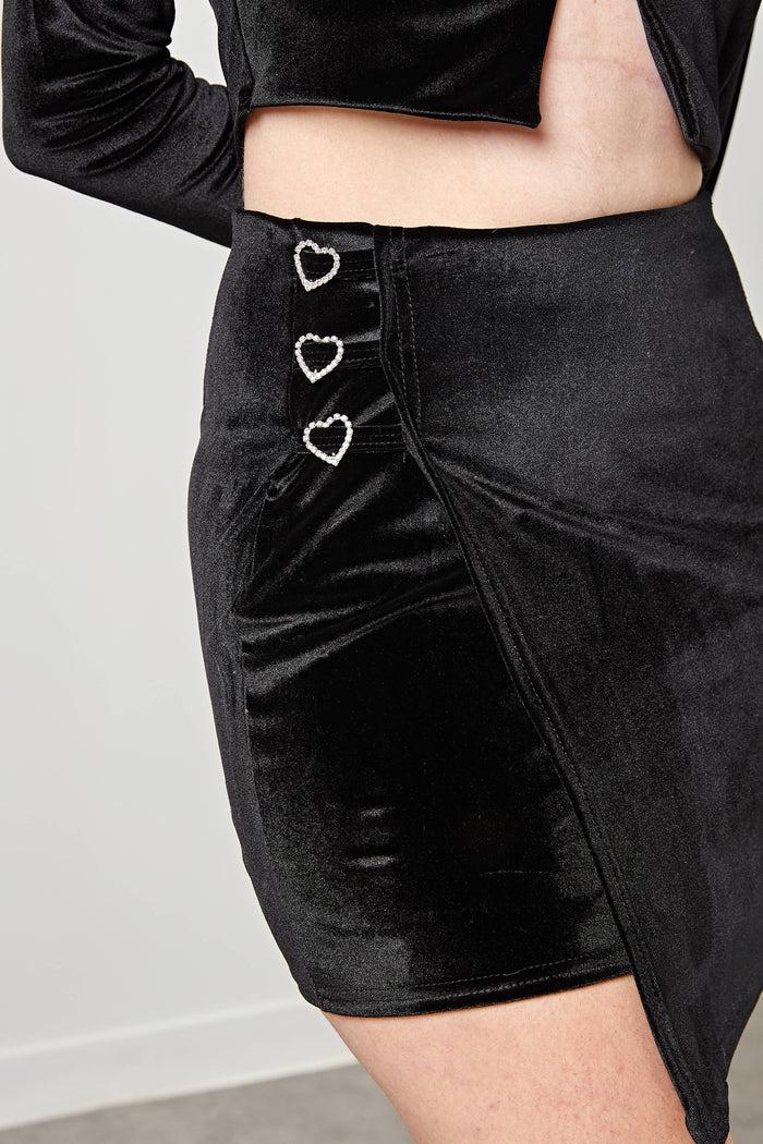 Daisy Street Daisy Street Velvet Mini Skirt