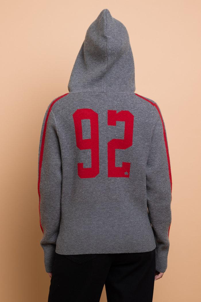 Daisy Street Daisy Street Zip Up Intarsia Knit Top