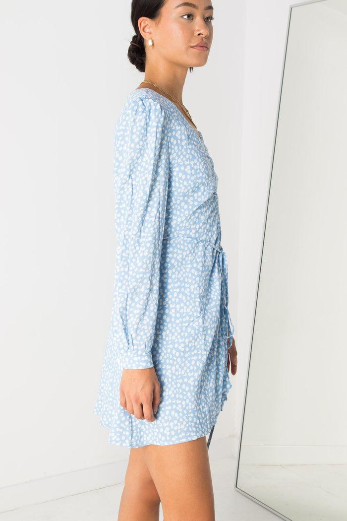 Daisy Street Daisy Street Ditsy Floral Dress With Ruching Detail