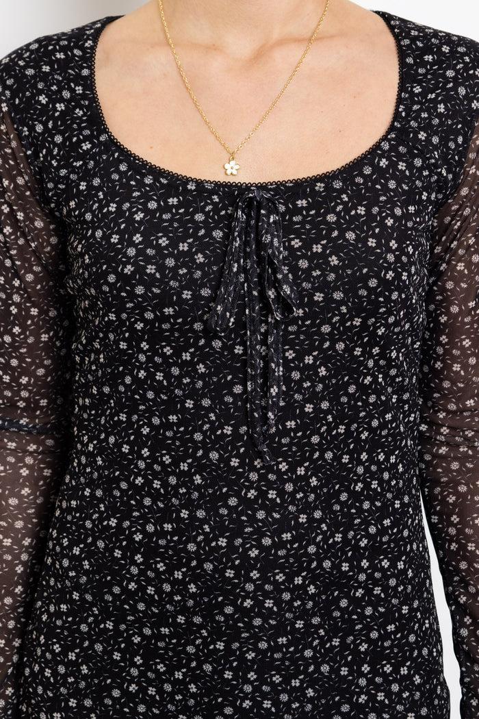 Daisy Street Daisy Street Ditsy Floral Mesh Mini Dress