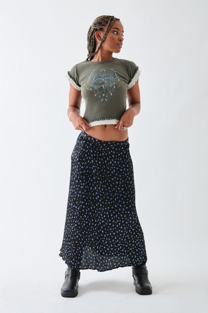 Daisy Street Daisy Street Double Layer Effect Baby Tee