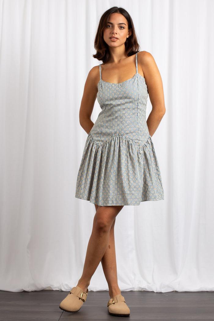 Daisy Street Daisy Street Dropped Waist Cut Out Back Dress