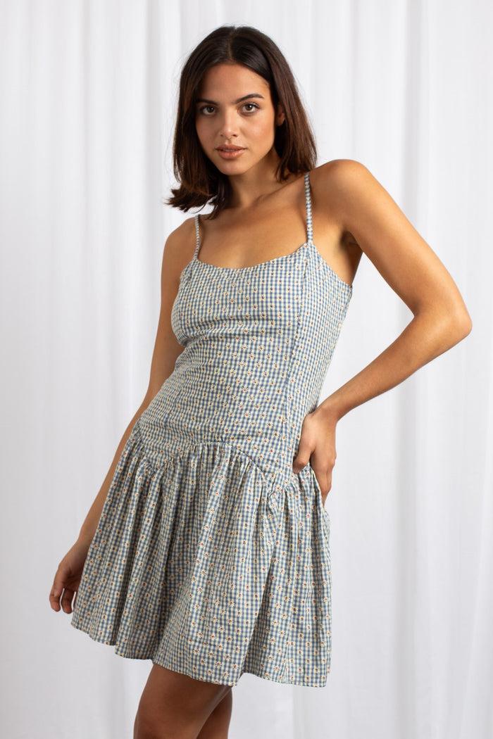 daisy street Daisy Street Dropped Waist Cut Out Back Dress daisy street Daisy Street Dropped Waist Cut Out Back Dress