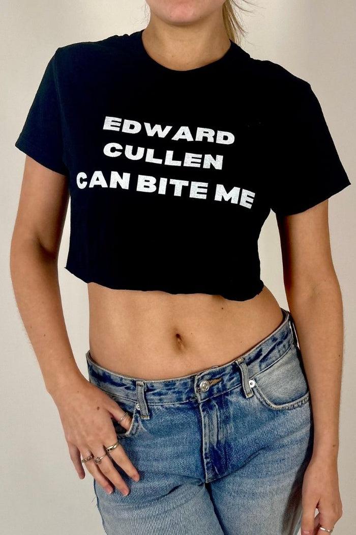daisy street Daisy Street Edward Cullen Cropped Baby Tee
