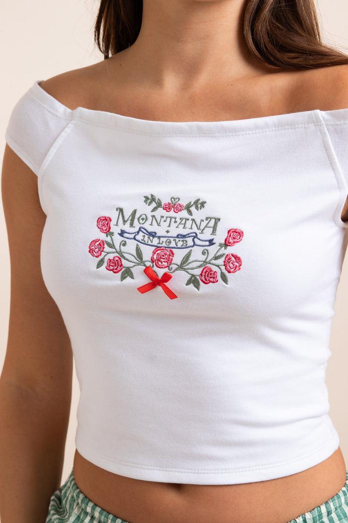 Daisy Street Daisy Street Embroidered Off The Shoulder Top