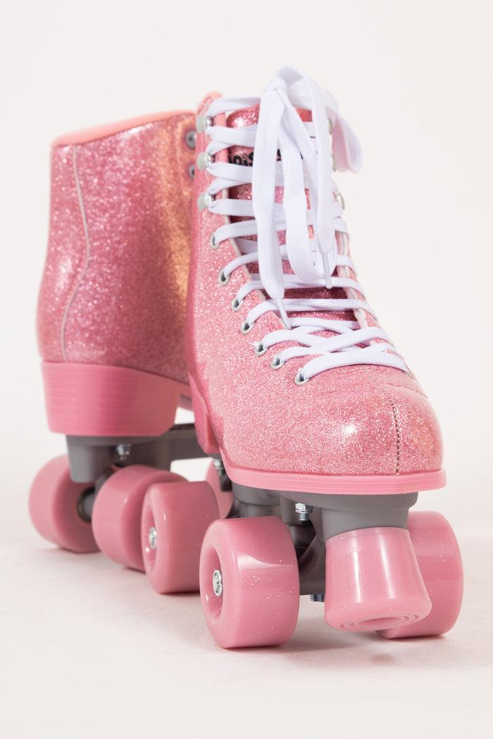 Daisy Street Daisy Street Exclusive Roller Skates In Pink Glitter