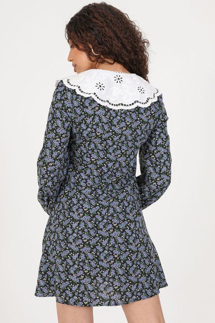 Daisy Street Daisy Street Floral Dress With Lace Collar