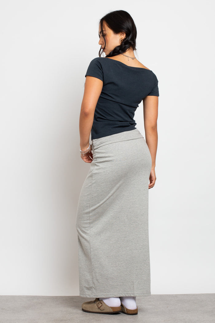 Daisy Street Daisy Street Fold Over Waistband Maxi Skirt