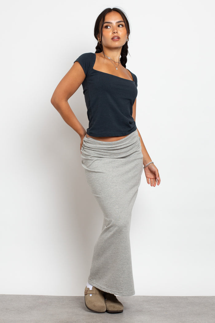 Daisy Street Daisy Street Fold Over Waistband Maxi Skirt
