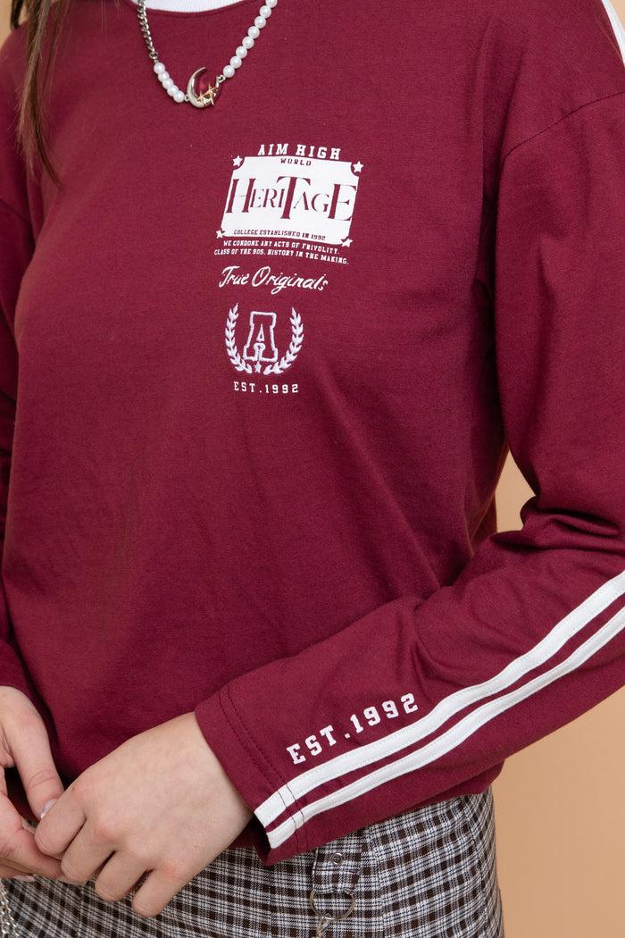 Daisy Street Daisy Street Heritage Embroidered Long Sleeve