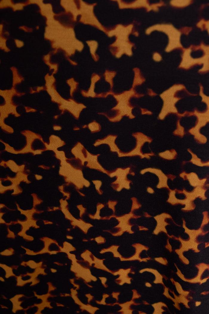 Daisy Street Daisy Street High Neck Top In Leopard Print