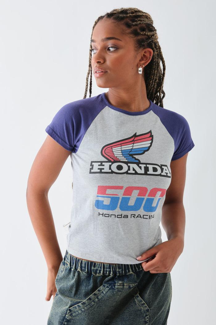 daisy street Daisy Street Honda Racing Raglan Crop Top