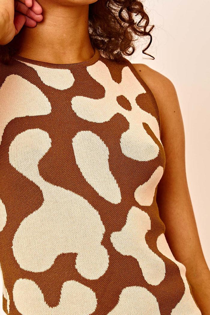 Daisy Street Daisy Street Knitted Floral Mini Dress