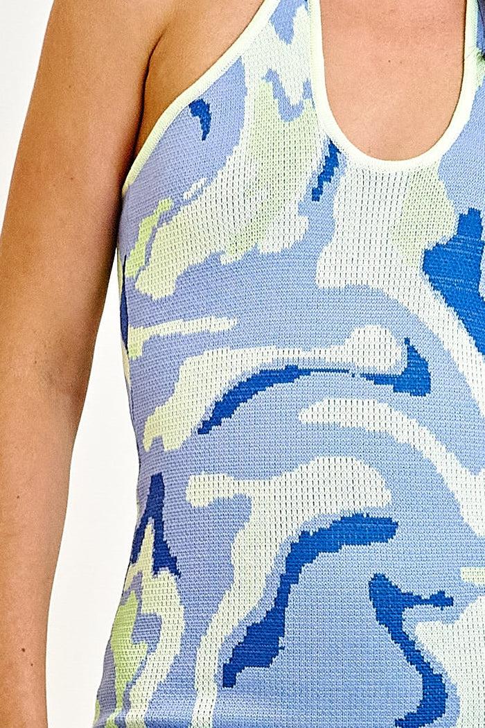 Daisy Street Daisy Street Knitted Halter Mini Dress