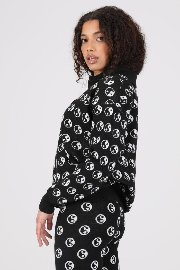 Daisy Street Daisy Street Knitted Yin And Yang Jumper