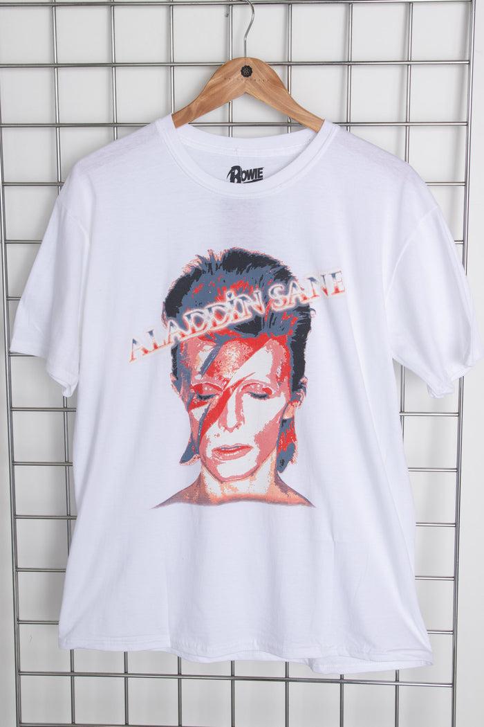 daisy street Daisy Street Licensed Relaxed T-Shirt With Bowie Aladdin Sane Print