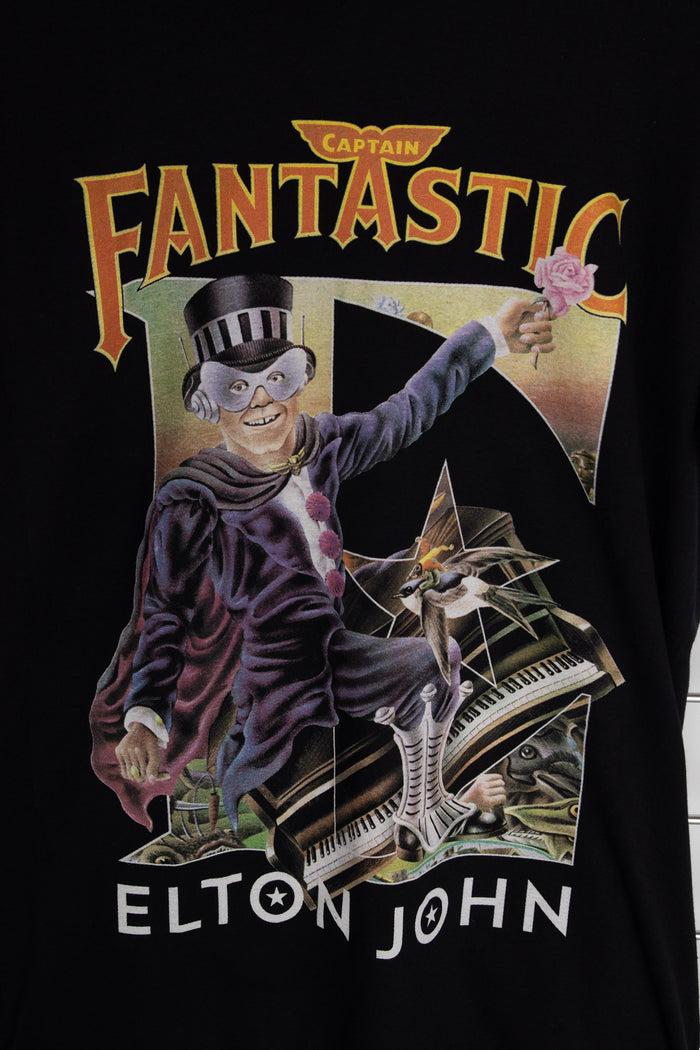 Daisy Street Daisy Street Licensed Relaxed T-Shirt With Elton John 'Captain Fantastic' Print