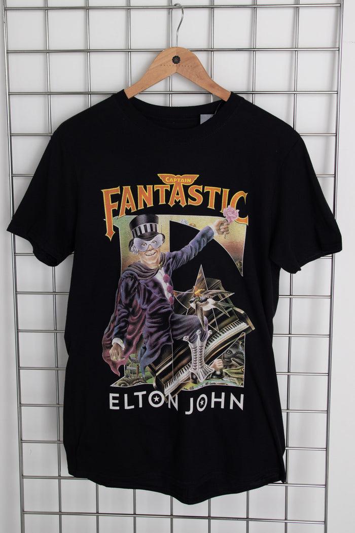 daisy street Daisy Street Licensed Relaxed T-Shirt With Elton John 'Captain Fantastic' Print