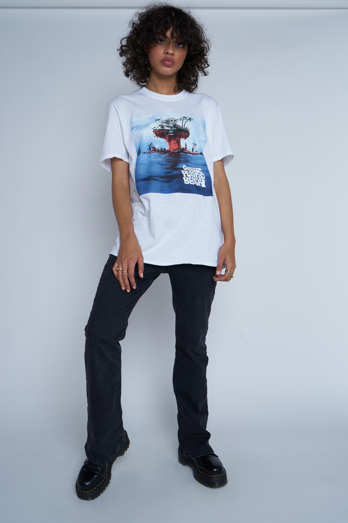 daisy street Daisy Street Licensed Relaxed T-Shirt With Gorillaz Print