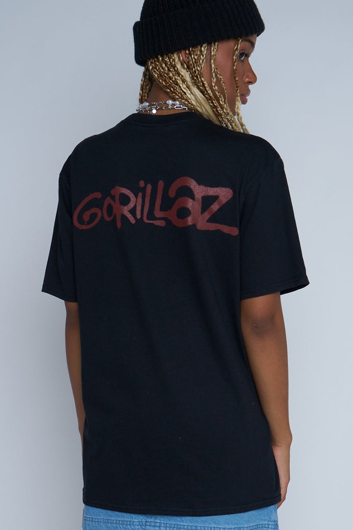 Daisy Street Daisy Street Licensed Relaxed T-Shirt With Gorillaz Print