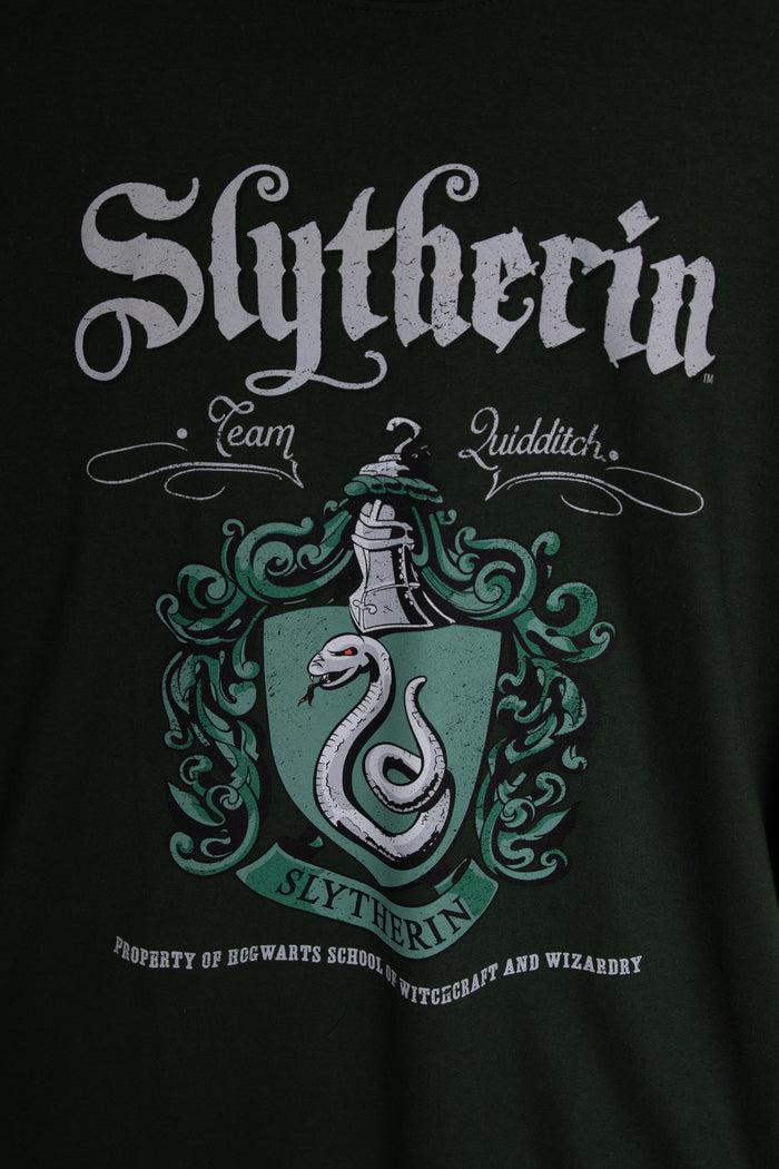 Daisy Street Daisy Street Licensed Relaxed T-Shirt With Harry Potter 'Slytherin' Crest Print