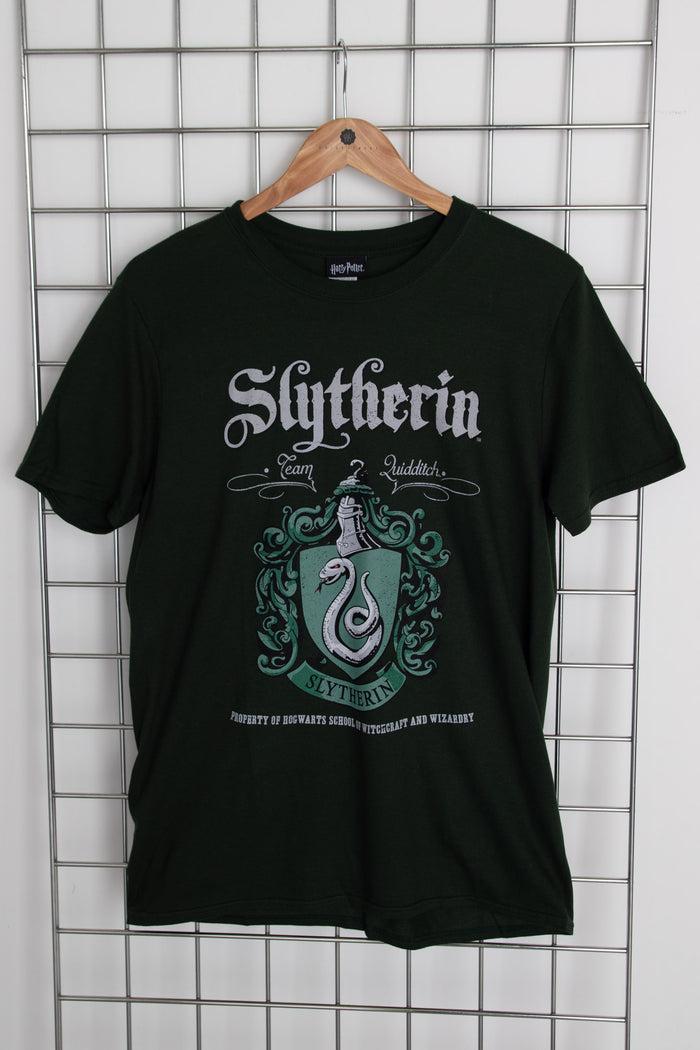 daisy street Daisy Street Licensed Relaxed T-Shirt With Harry Potter 'Slytherin' Crest Print