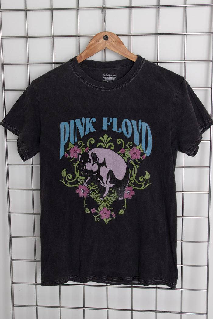 daisy street Daisy Street Licensed Relaxed T-Shirt With Pink Floyd Floral Print