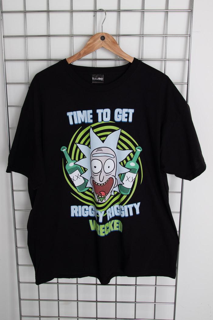 daisy street Daisy Street Licensed Relaxed T-Shirt With Rick and Morty Print