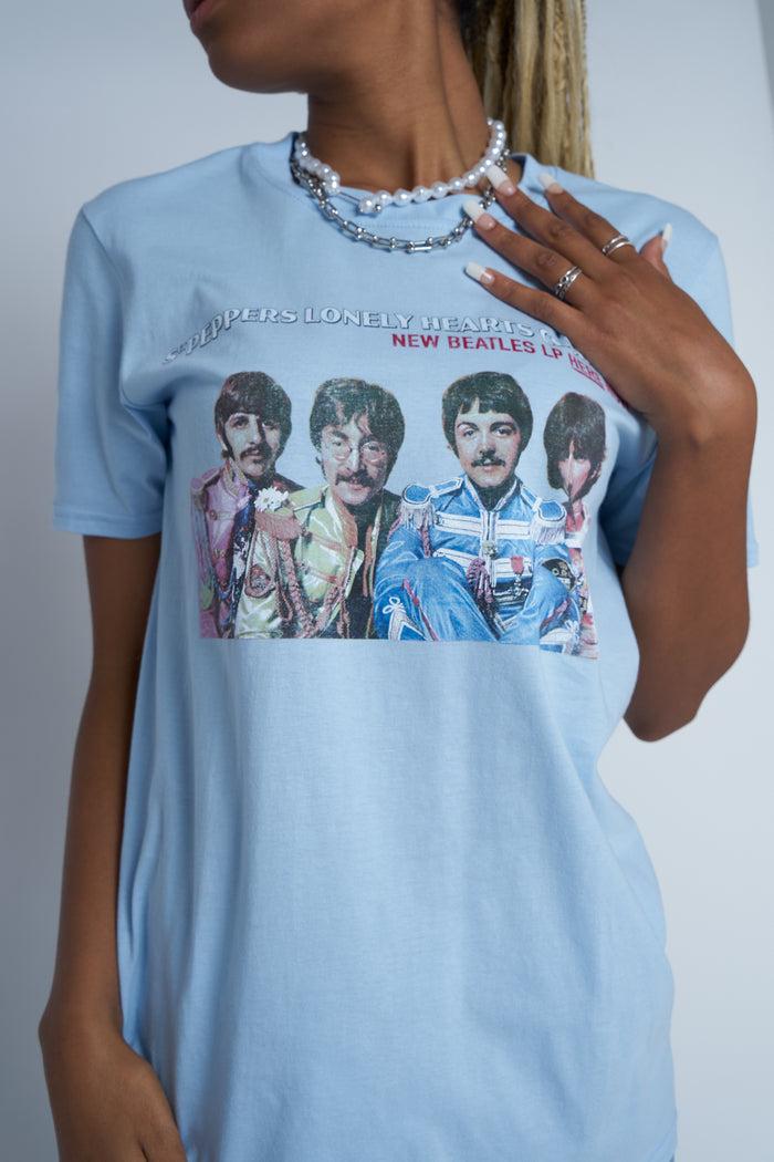 Daisy Street Daisy Street Licensed Relaxed T-Shirt With The Beatles Print