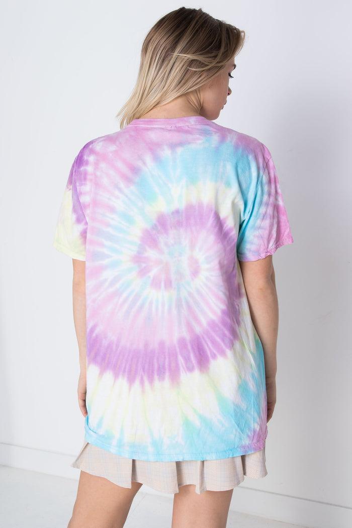 Daisy Street Daisy Street Licensed T-Shirt With Tie-Dye Care Bears Print