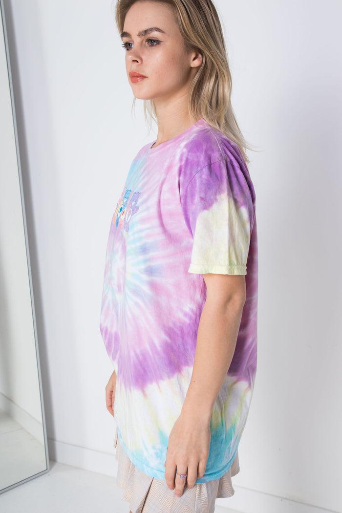 Daisy Street Daisy Street Licensed T-Shirt With Tie-Dye Care Bears Print