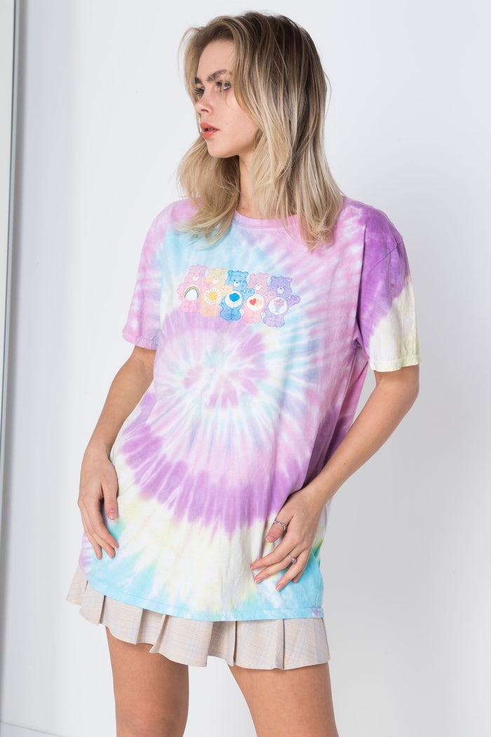 daisy street Daisy Street Licensed T-Shirt With Tie-Dye Care Bears Print