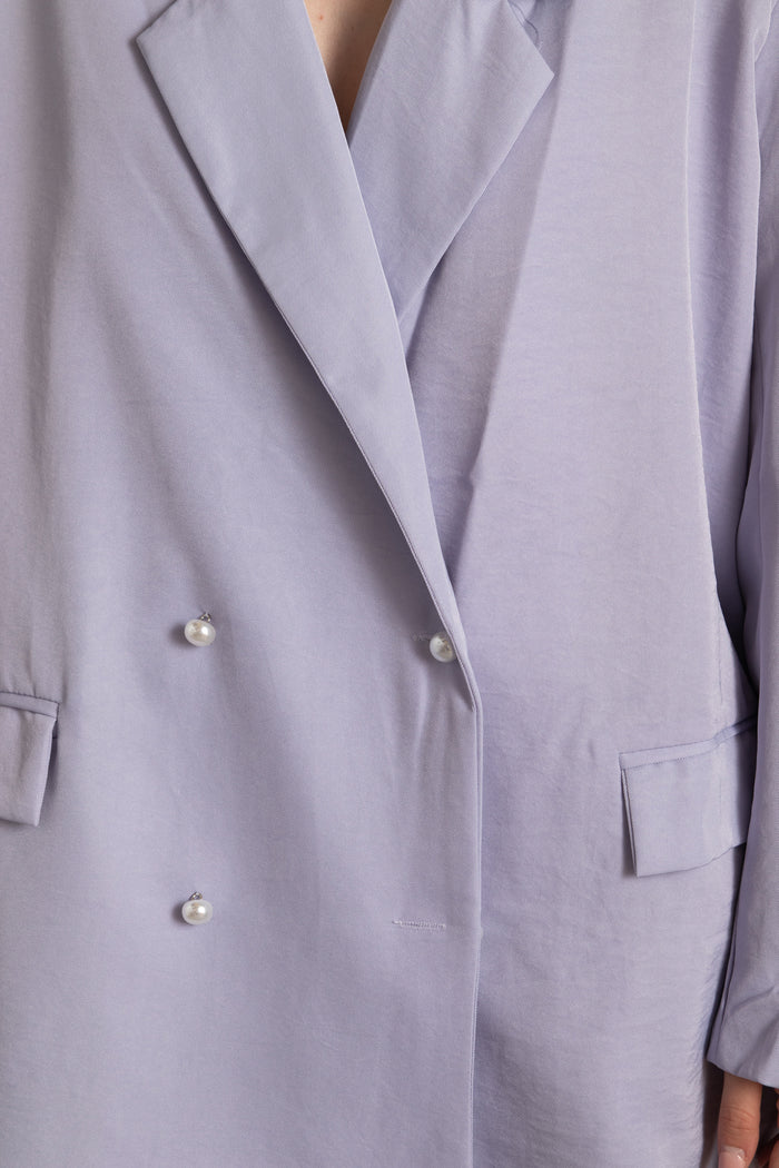 Daisy Street Daisy Street Lilac Blazer In Boyfriend Fit