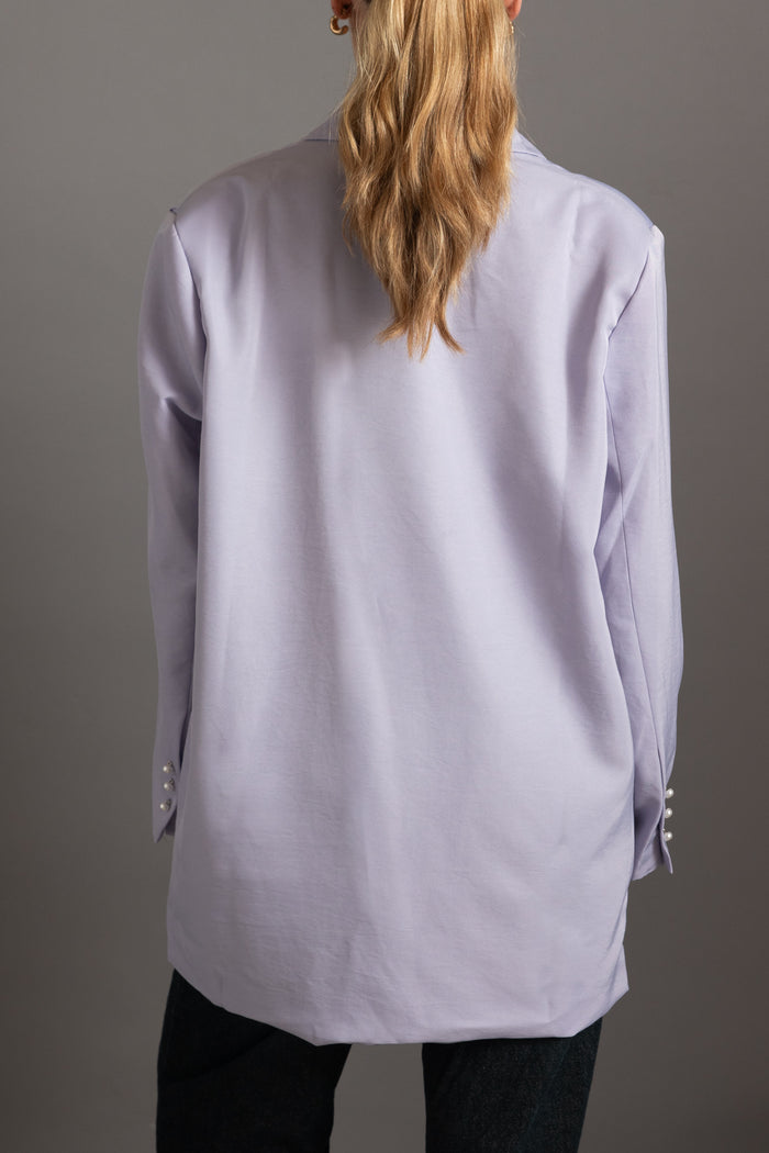 Daisy Street Daisy Street Lilac Blazer In Boyfriend Fit