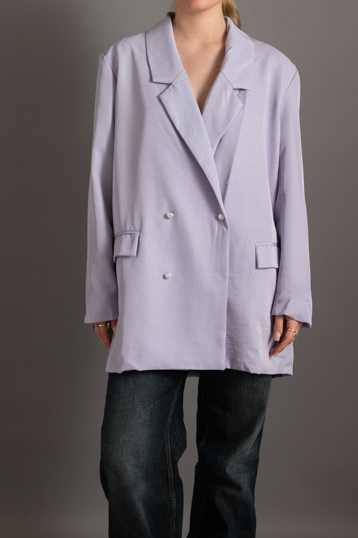 daisy street Daisy Street Lilac Blazer In Boyfriend Fit