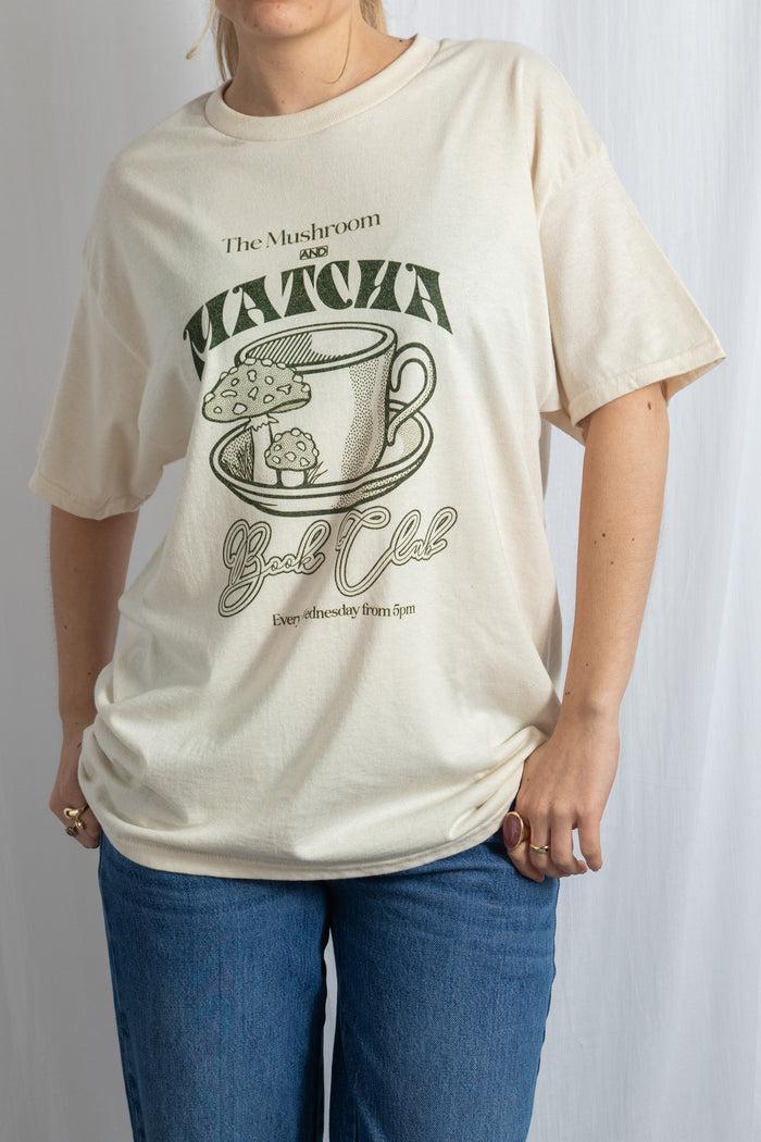 Daisy Street Daisy Street Matcha Book Club Oversized Tee