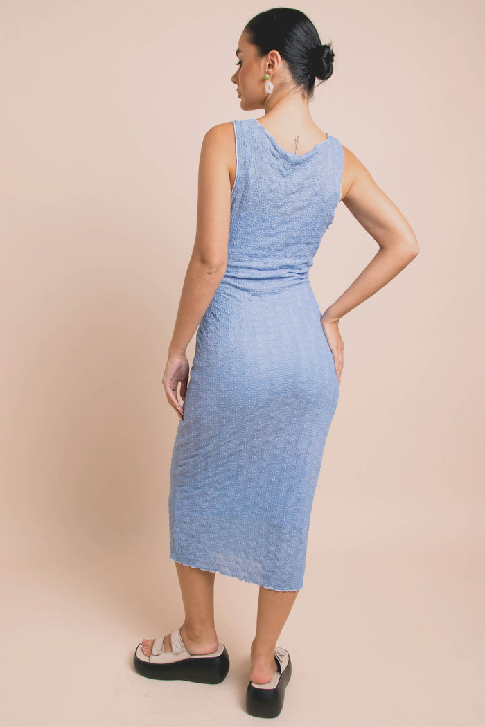 Daisy Street Daisy Street Mesh Midi Dress With Elastic Detail