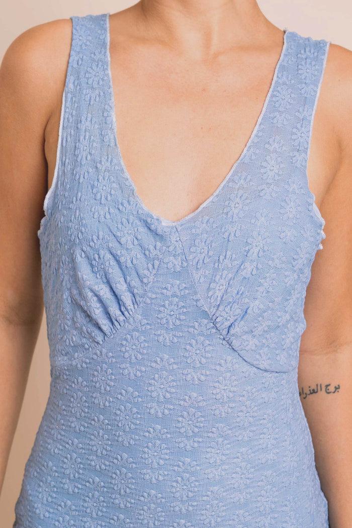 Daisy Street Daisy Street Mesh Midi Dress With Elastic Detail