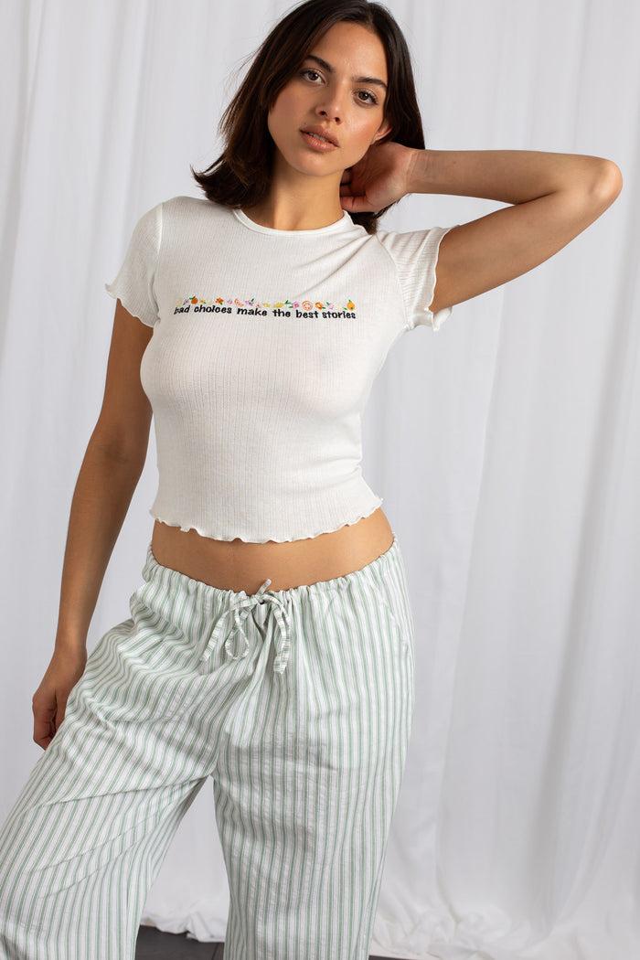 Daisy Street Daisy Street Mid Rise Straight Leg Bottoms