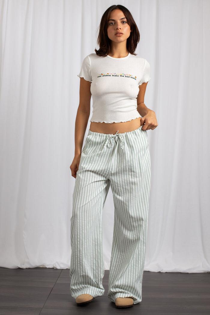 Daisy Street Daisy Street Mid Rise Straight Leg Bottoms