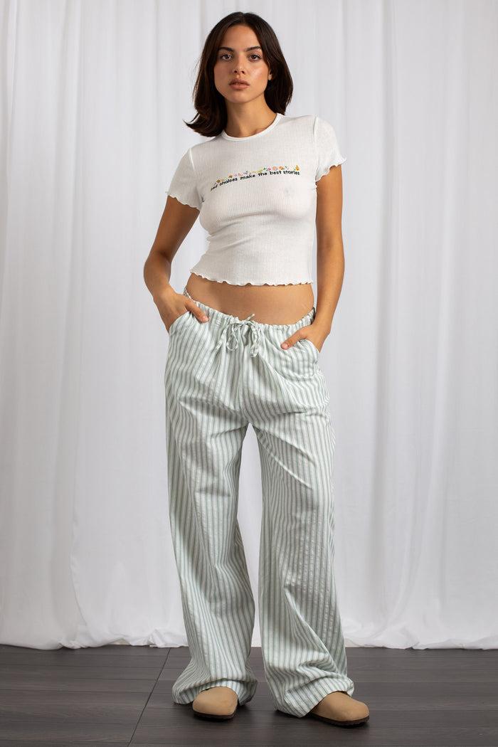 daisy street Daisy Street Mid Rise Straight Leg Bottoms