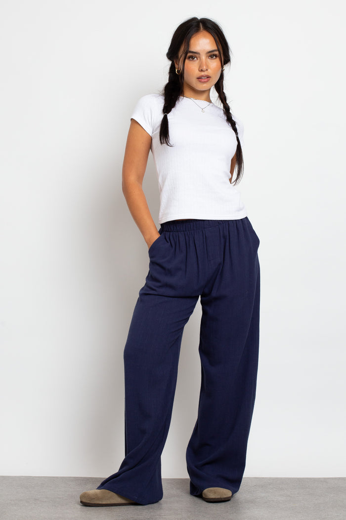Daisy Street Daisy Street Mid Rise Wide Leg Joggers