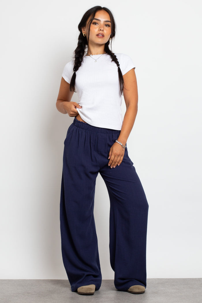 daisy street Daisy Street Mid Rise Wide Leg Joggers