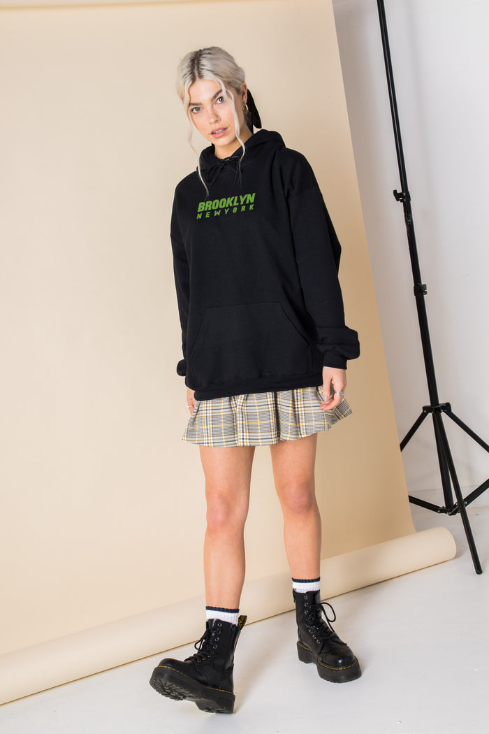 daisy street Daisy Street Oversized Hoodie with Brooklyn Print