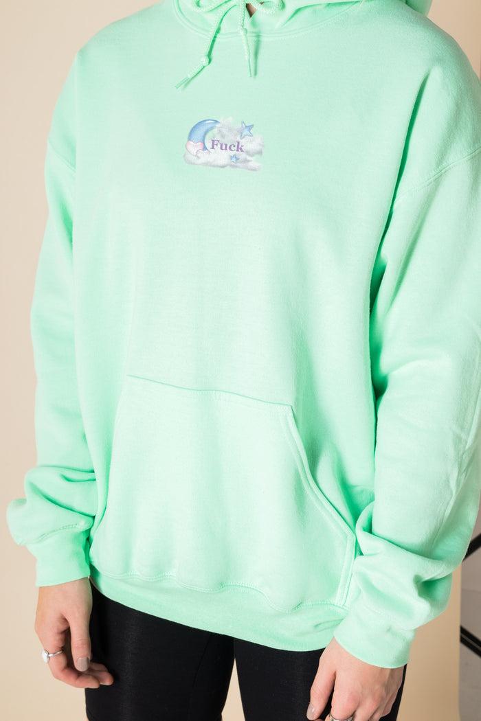 Daisy Street Daisy Street Oversized Hoodie With Cute As F*ck Print