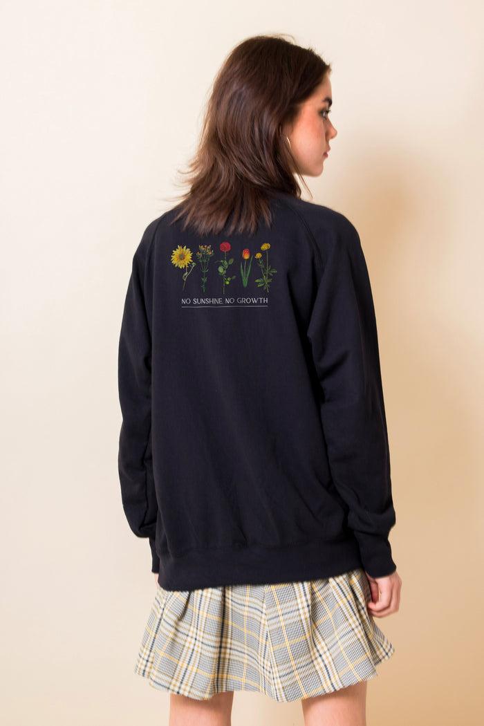daisy street Daisy Street Oversized Sweatshirt with Growth Back Print