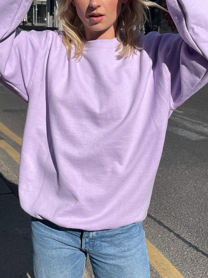 Daisy Street Daisy Street Oversized Sweatshirt With Trippy Hippie Back Print