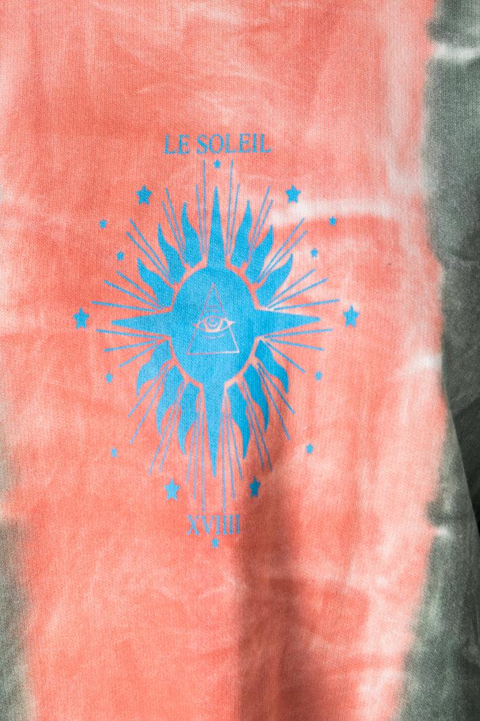 Daisy Street Daisy Street Oversized T-Shirt Dress With Le Soleil Print In Tie-Dye