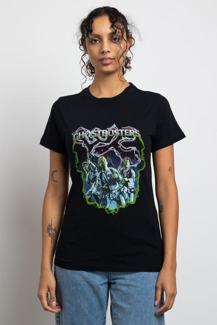 Daisy Street Daisy Street Regular Fit T-Shirt With Ghostbusters Graphic